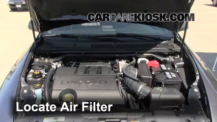 2011 Lincoln MKS 3.7L V6 Filtro de aire (motor) Cambio